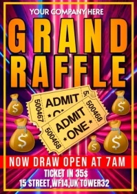 Joyful Grand Raffle A2 template