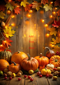 Joyful Greeting Card A4 template