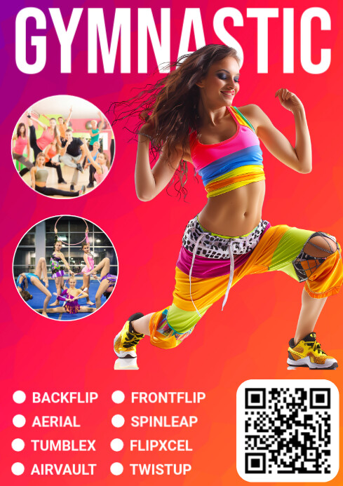 Joyful Gymnastic Center A4 template