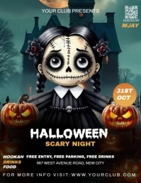 Joyful Halloween Baby Shower  Flyer (us Letter) template