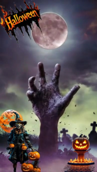 Joyful Halloween Day Instagram Reel template