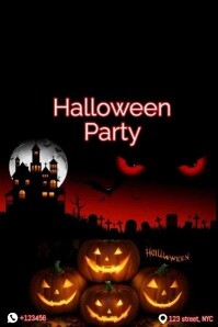 Joyful Halloween Flyer Poster template