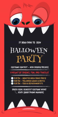 Joyful Halloween Kids Party Roll Up Banner 3' × 6' template