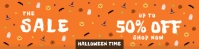 Joyful Halloween Sale Banner 2' × 8' template