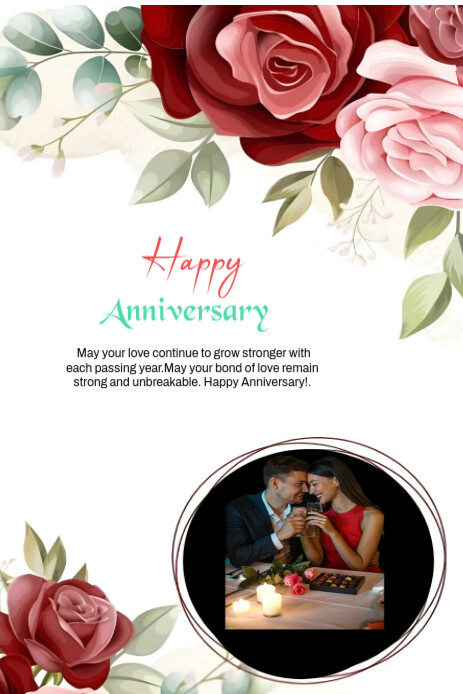 Joyful Happy Anniversary  flyy Imagem do Pinterest template