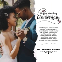 Joyful Happy Anniversary Square (1:1) template