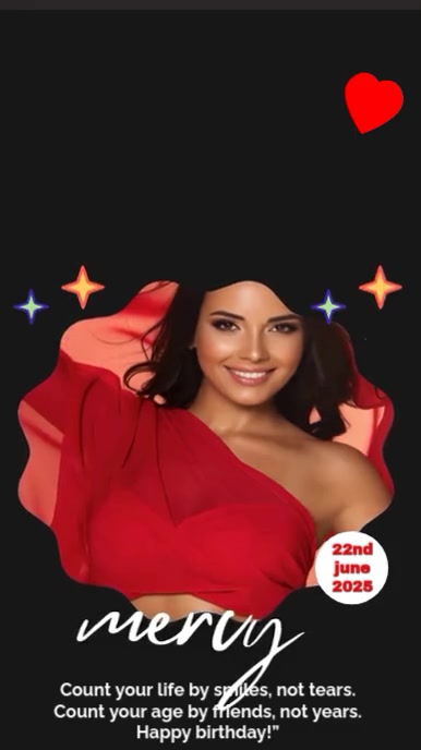 Joyful Happy Birthday 22nd June 2025 Tiktok Video Tiktok-video template