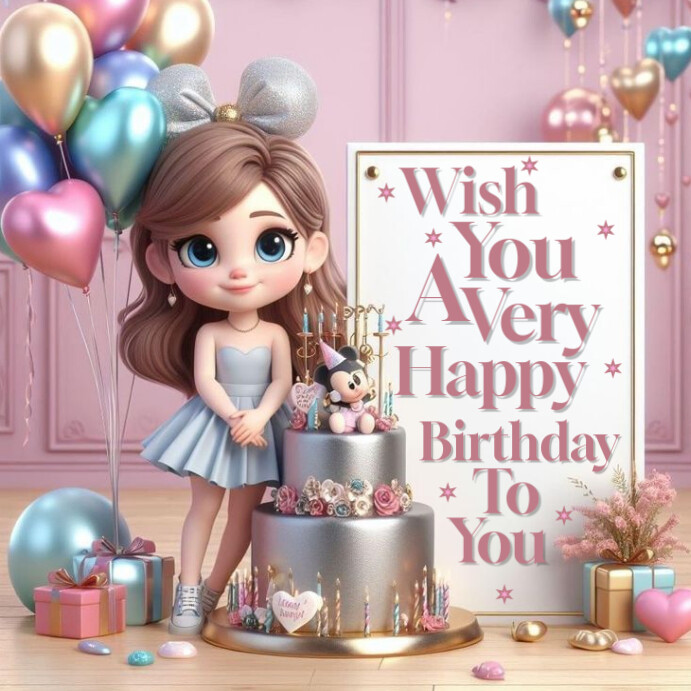 Joyful Happy Birthday Instagram Post Template | PosterMyWall