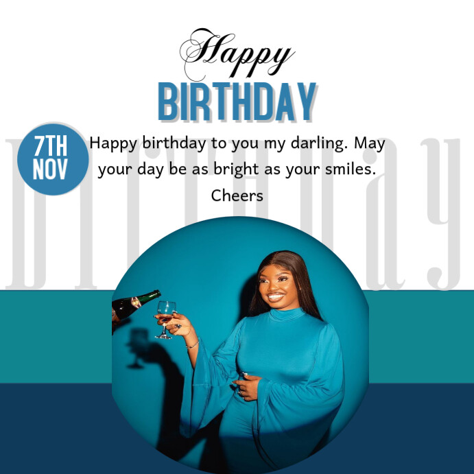 Plantilla de Joyful Happy Birthday Instagram Post | PosterMyWall