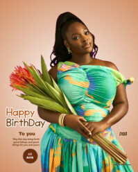 Joyful Happy Birthday Instagram Templates  Instagram Portrait