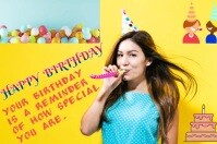 Joyful Happy Birthday Poster Template  Poster