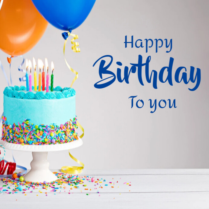 Plantilla de Joyful happy birthday template for instagram post ...