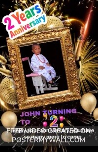 Joyful Happy Birthday To Me Tabloid Tablóide template