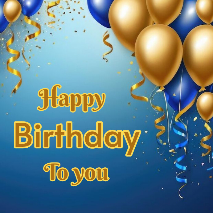 Plantilla de Joyful Happy Birthday To You Instagram Post | PosterMyWall
