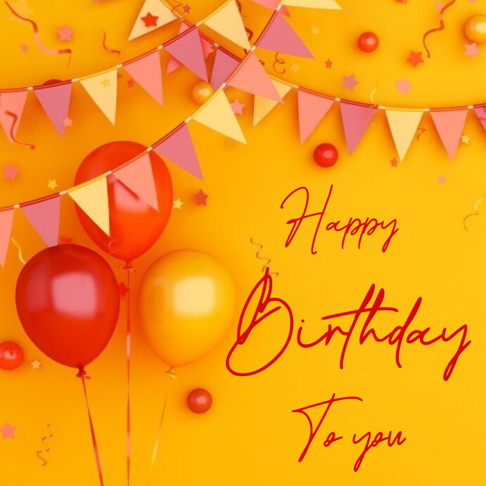 Plantilla de Joyful Happy Birthday To You Instagram Post | PosterMyWall