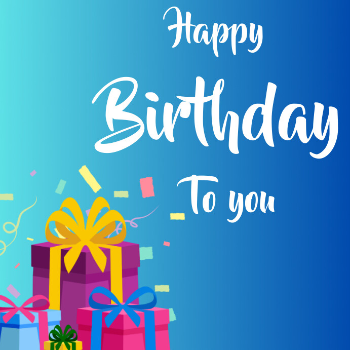 Plantilla de Joyful Happy Birthday To You Instagram Post | PosterMyWall