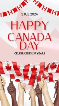 Joyful Happy Canada Day Instagram  Instagram template