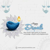 Blanco Diwali Greeting Instagram Plasing Template