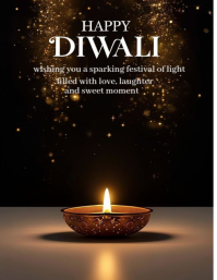 Joyful Happy Diwali  Flyer (us Letter) 传单(美国信函) template