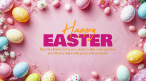 Joyful Happy Easter Day Digital Display (16:9) template