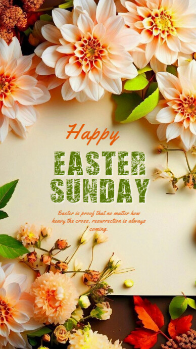 Copy of Joyful Happy Easter Sunday Whatsapp Status | PosterMyWall
