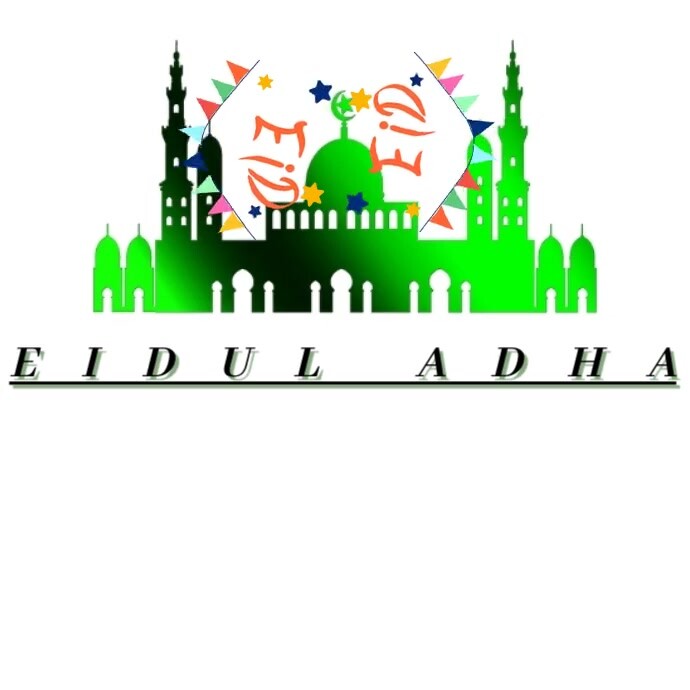 Joyful Happy Eid Ul Adha Logo template