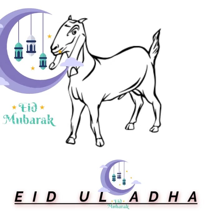 Joyful Happy Eid Ul Adha Logo 徽标 template