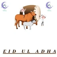Joyful Happy Eid Ul.adha Logo template