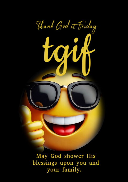 Joyful Happy Friday A5 Template | PosterMyWall