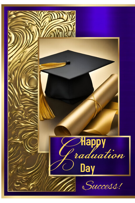 Copy of Joyful Happy Graduation Design Template Post | PosterMyWall