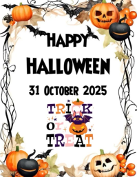Joyful Happy Halloween  Flyer (us Letter) template