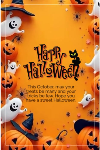 Joyful Happy Halloween Poster Plakat template