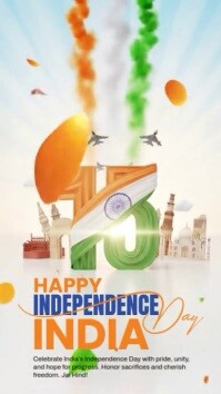 Wit Independence Day Celebration История на Instagram Template