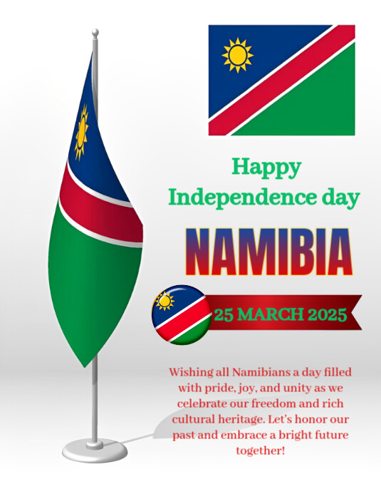 Copy of Joyful Happy Independence Day Namibia Flyer (us Letter ...