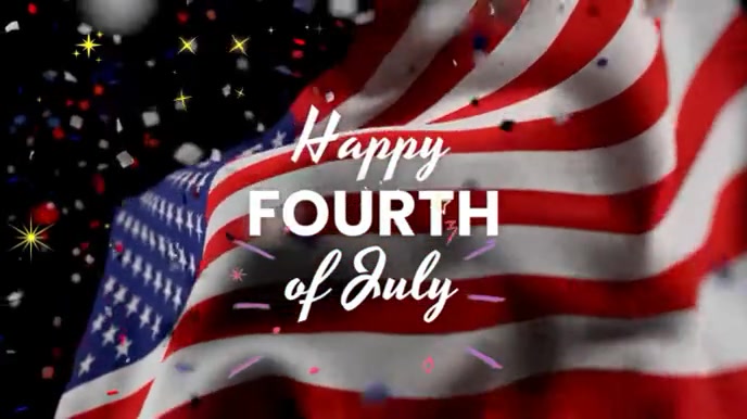 Joyful Happy Independence  Digital Display (16:9) template
