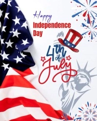 Joyful Happy Independence  Instagram Portrait template