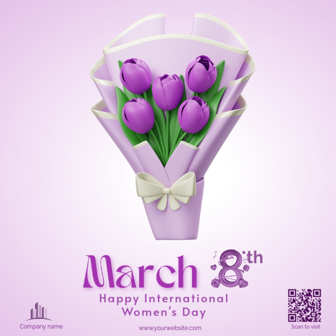 Joyful Happy International Women's Day Instagram Post Template ...