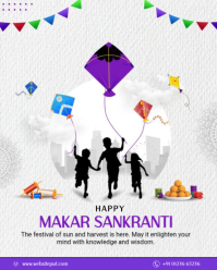 Bianco Makar Sankranti Instagram Portrait Template