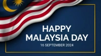 Joyful Happy Malaysia Day Digital Display (16 Digitalanzeige (16:9) template