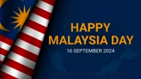 Joyful Happy Malaysia Day Digital Display (16 Digitalanzeige (16:9) template