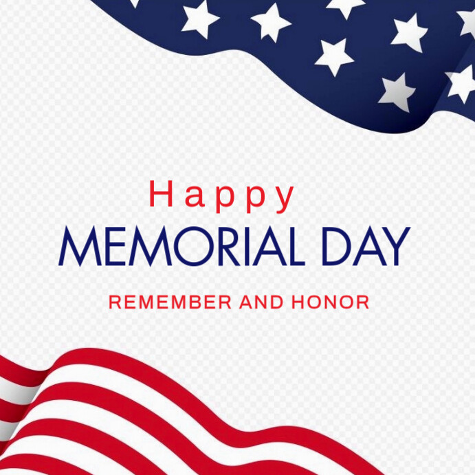 Joyful Happy Memorial Day Instagram Post Template | PosterMyWall