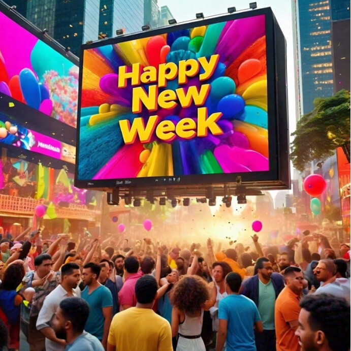 Creative New Week Happy new week Template | PosterMyWall