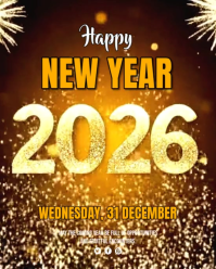 Braun New Year Celebration Instagram Portrait Template