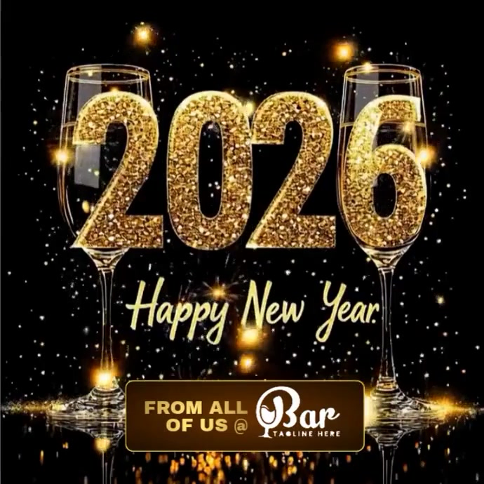 Joyful Happy New Year 2026 Instagram Post Template | PosterMyWall