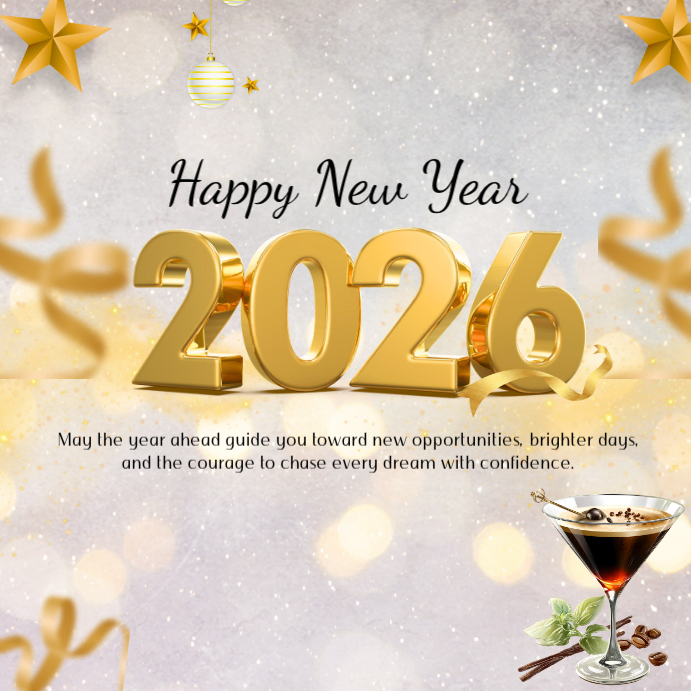 Joyful Happy New Year 2026 Instagram Post Template | PosterMyWall