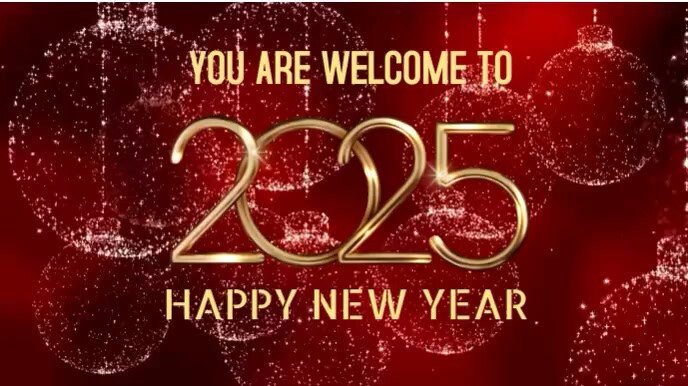 Joyful Happy New Year  Digital Display (16:9) template