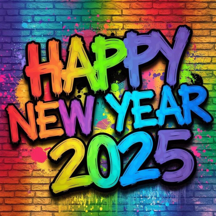 Joyful Happy New Year Instagram Post Template | PosterMyWall