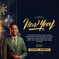 Joyful Happy New Year  Square (1:1) template