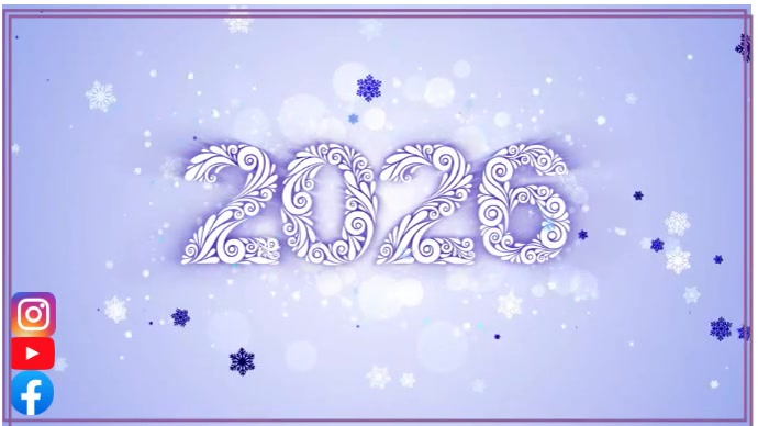 Joyful Happy New Year Youtube Thumbnail Template | PosterMyWall