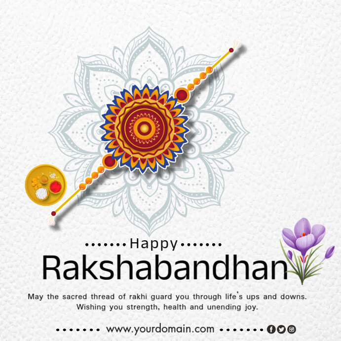 Modèle Joyful Happy Raksha Bandhan 2025 Instagram Post | PosterMyWall